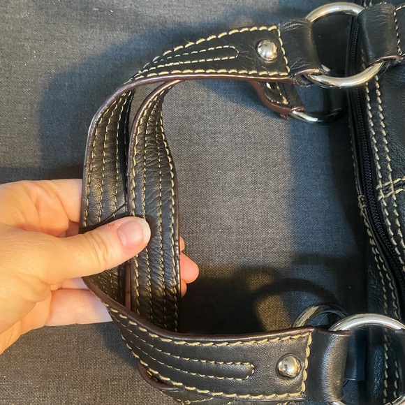 Tignanello Black Satchel Bag - Picture 4 of 14